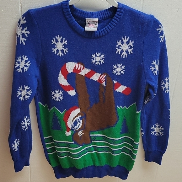 Sloth Ugly Christmas Sweater - Picture 1 of 5